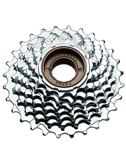 Pinione Bicicleta Filetate Power Friction Fw-7Si - 14-28T, 7 Viteze, Maro