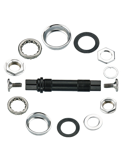 Butuc Pedalier BMX Neco B899Bw, Negru-Argintiu