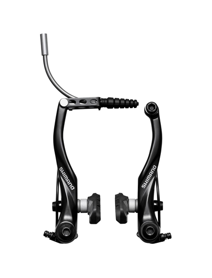 Frana V-Brake, Br-T4000, Spate, X-Type(Thin Spacer Outside), S65T Shoe, 25.0Mm Fixing Bolts, W/O Inner Cable Lead Unit, Black, Bulk