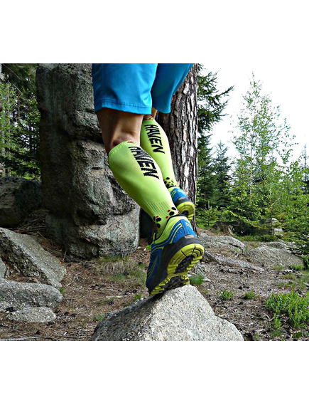 Sosete Ciclism Haven Evotec Silver 2 - 40-41, Negru-Verde, Culoare produs: Negru/Verde, Marime produs: 40-41, imaginea nr. 3