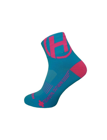 Sosete Ciclism Scurte Haven Lite Silver Neo, Albastru / Roz - 2 Perechi / Set 37-39