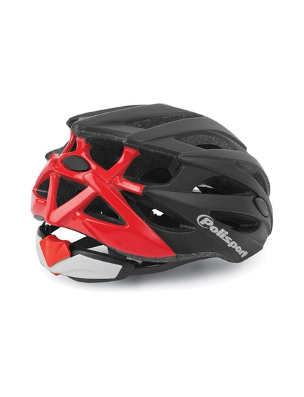 Casca Ciclism Polisport Twig - 55-58 cm, M, Negru-Rosu, Culoare produs: Negru, Marime produs: M, imaginea nr. 3