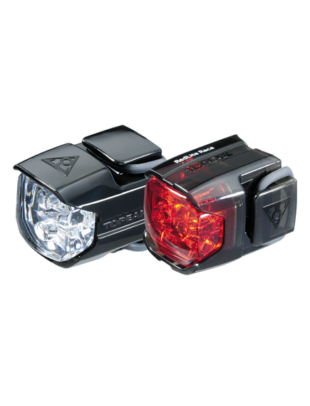 Faruri Set Topeak Highlite Combo Race Tms067, Fata Whitelite Race, Spate Redlite Race - Negru
