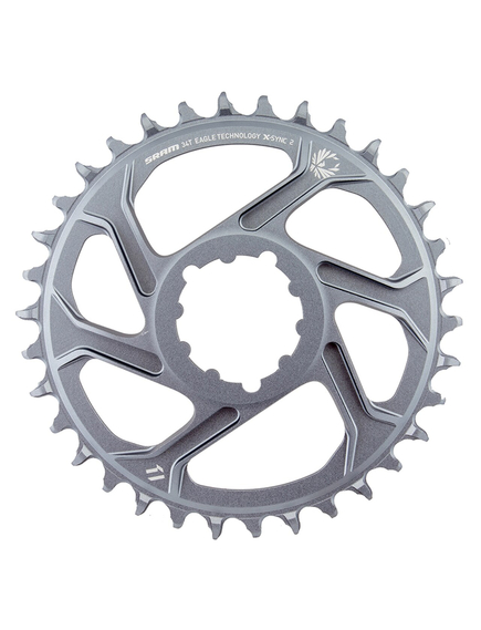 Foaie Angrenaj Sram X-Sync2 Eagle - 34 T, Gri