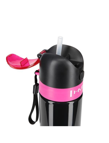 Bidon Apa Bicicleta HMS BDN670 - 600 ml, Negru-Roz, Culoare produs: Negru/Roz, imaginea nr. 5