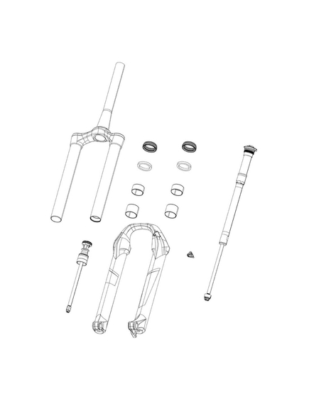 Cartus compresie furca rockshox remote coil xc30 b3-b4 (2018-2020)
