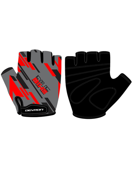 Manusi Ciclism Devron 8202 Bike - XL Negru-Rosu, Culoare produs: Negru/Rosu, Marime produs: XL