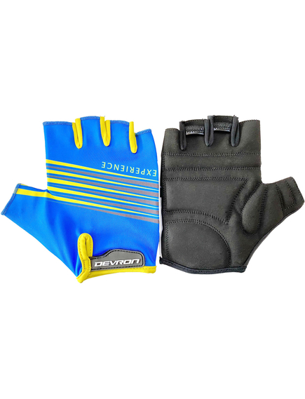 Manusi Ciclism Devron 8215 Stripes - L, Albastru-Negru, Culoare produs: Albastru/Negru, Marime produs: L