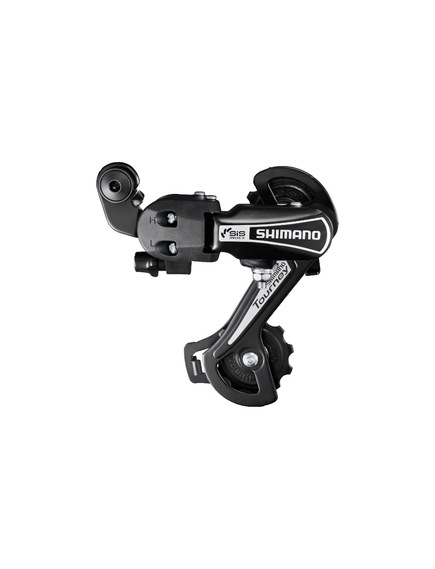 Schimbator Spate Shimano Tourney RD-TY21-B GS, 6 Viteze, Prindere Directa, Negru, Culoare produs: Negru