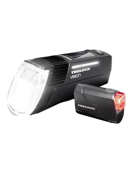 Set far-stop Trelock LS760 I-Go Vision/ LS720 Reego, fata+spate, negre