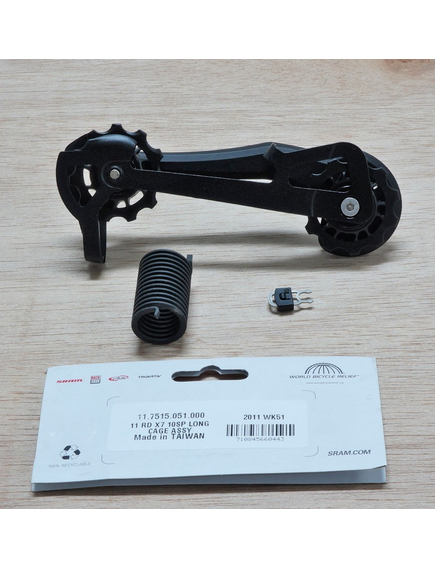 11 Rear Derailleur X7 10 Speed Long Cage Assembly - Black, imaginea nr. 2