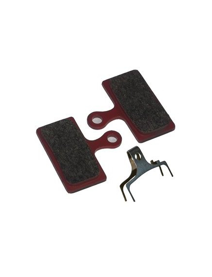 Placute Frana Disc Bicicleta Fibrax Ash995, Semi-Organice - Maro