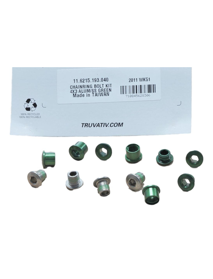 Chain Ring Bolt Kit Ss - Green