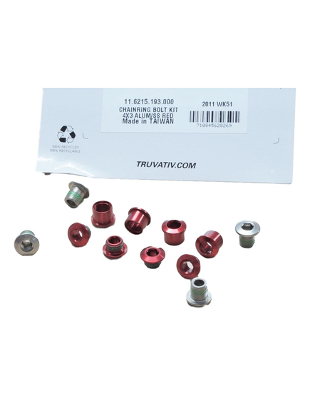 Chain Ring Bolt Kit Ss - Red