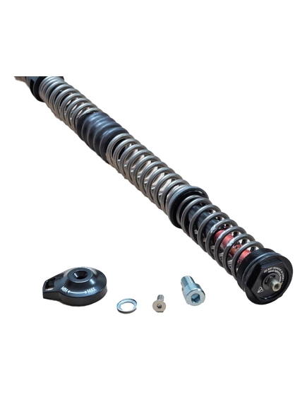 Coil spring dual position coil/shaft/top cap/adjuster knob assy, 140mm