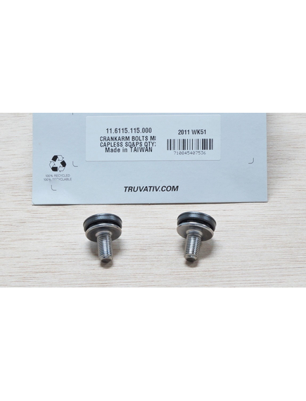 Crank Arm Bolts Truvativ M8 Capless - Silver, imaginea nr. 2