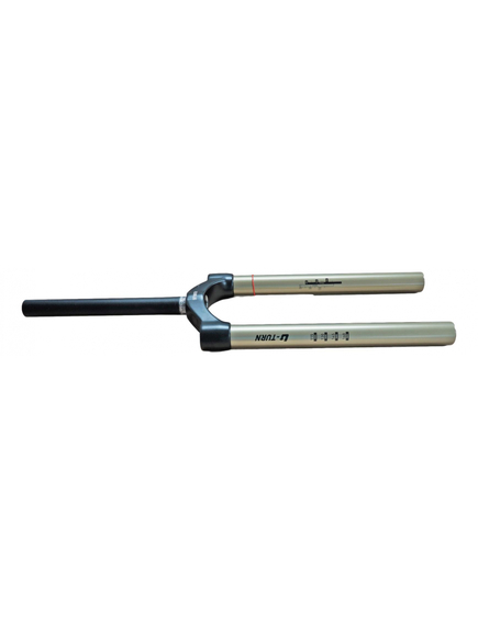 Csu U-Turn Al Steerer - 1-1/8 Inch, Black Crown, Gold
