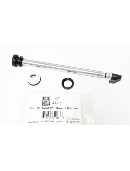 Dart 2/3 Turnkey Rebound Damper - Silver, imaginea nr. 2