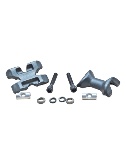 Post Double Clamp Kit - Gray