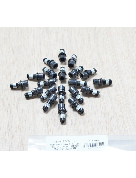 Rebound Shaft Bolt/C-Clip, w/ Thread Patch - SIlver, imaginea nr. 2