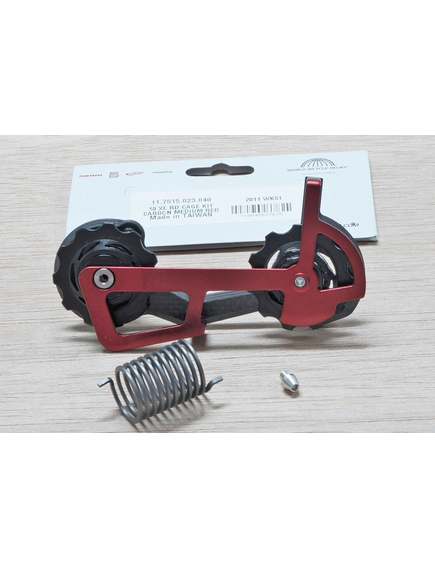 Select X0 Rear Derailleur Cage Kit Carbon - Medium, Red, imaginea nr. 2