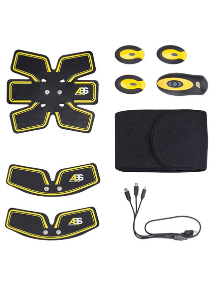 Aparat Electrostimulare Muschi Abs Master Pro - Negru-Galben