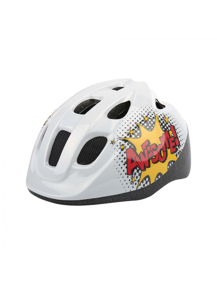 Casca Ciclism Copii Polisport Comics - 52-56 cm, S, Alb