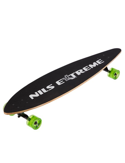 Longboard Nils Extreme - 103 x 25 Cm, Negru-verde