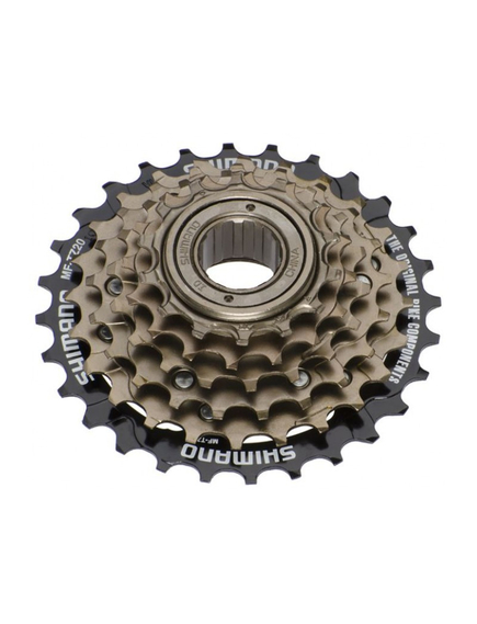 Pinion Filetat Shimano Tourney Mf-Tz500-6 - 14-28 T, 6 Viteze, Maro-Negru