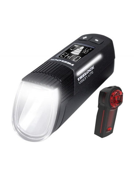 Set Lumini Bicicleta Trelock Ls 660 I-Go Vision Lite/Ls 740 Vector Signal - Negru