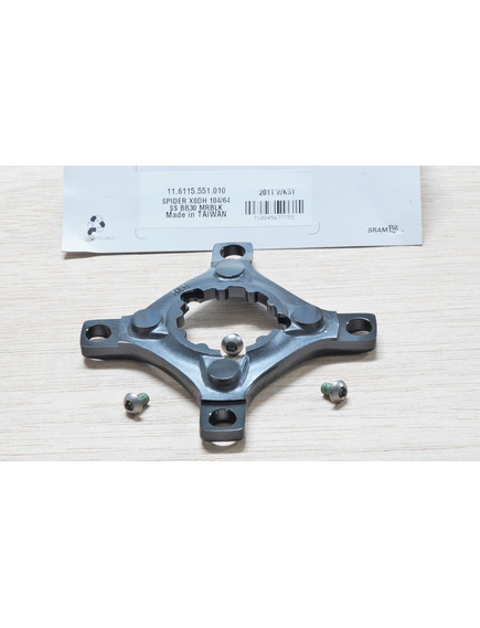 Spider X0DH 104/64 Bcd Single Speed BB30 Mirror - Black, imaginea nr. 2