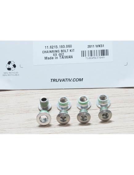 Xx Chain Ring Bolt Kit Sram - 4 x 2, Silver, imaginea nr. 2