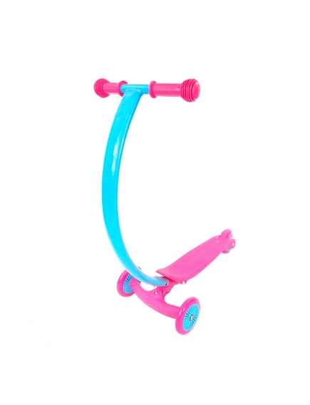Trotineta Copii Mix Max Curbat Tr05 - Turcoaz-Roz, imaginea nr. 2