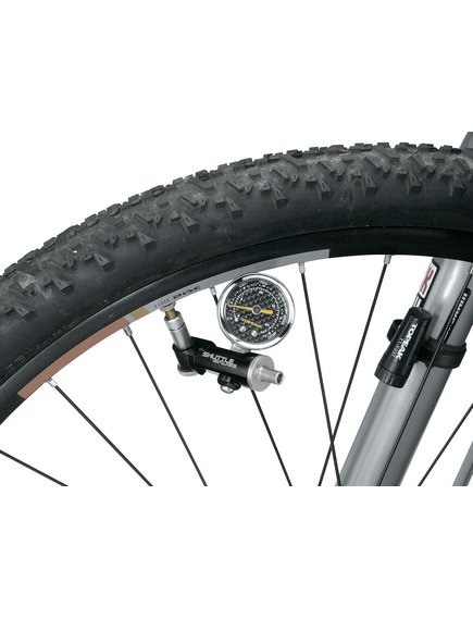 Manometru Analogic Bicicleta Topeak Shuttle TSUTG-02, Negru, imaginea nr. 4