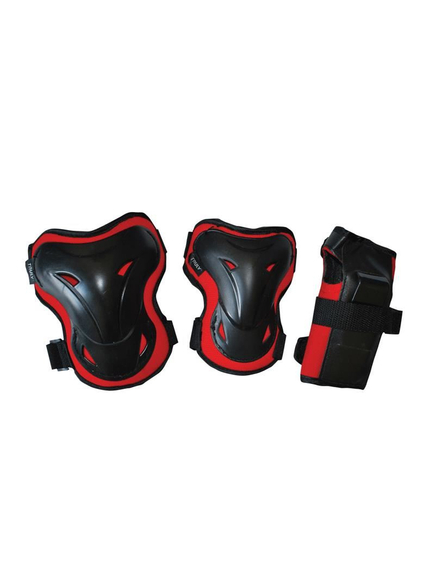 Set Genunchiere Si Cotiere Shelter, Xl, Rosu, Culoare produs: Rosu/Negru, Marime produs: XL