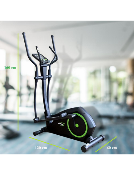 Bicicleta Fitness Eliptica Dhs 3729 - Negru-Verde, imaginea nr. 4