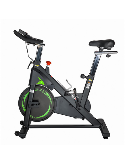Bicicleta Fitness Spin Bike Dhs 2101 - Negru-Verde, imaginea nr. 3