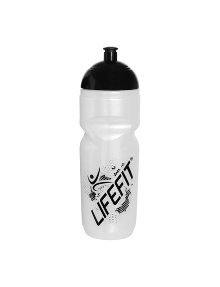 Bidon Apa Fitness - 800 ml, Alb-Negru