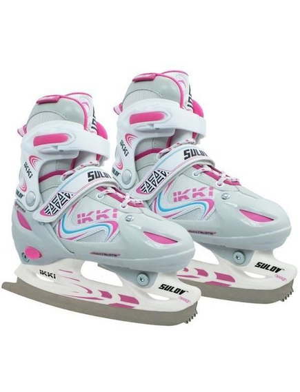 Role Adulti, Reglabile, 2 In 1 Ikki Girl, L, 39-42, Alb-Roz, Culoare produs: Alb/Roz, Marime produs: 39-42, imaginea nr. 2