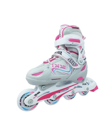 Role Dama, Reglabile Ikki Girl, L 39-42, Alb-Roz, Culoare produs: Alb/Roz, Marime produs: 39-42