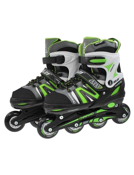 Role Copii, Reglabile Marko, S 31-34, Negru-Verde, Marime produs: 31-34, imaginea nr. 2