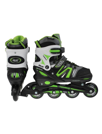 Role Adulti, Reglabile Marko, L 39-42, Negru-Verde, Marime produs: 39-42, imaginea nr. 2