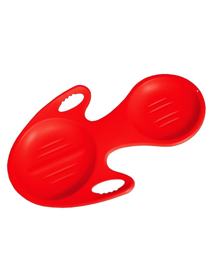 Sanie Copii Glider Plastic Dubla - Rosu, Culoare produs: Rosu