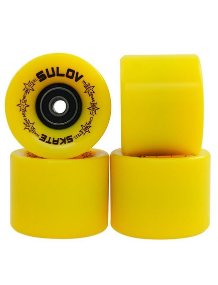 Roti Penny Board - 60 x 45 mm, Set 4 buc, Galben