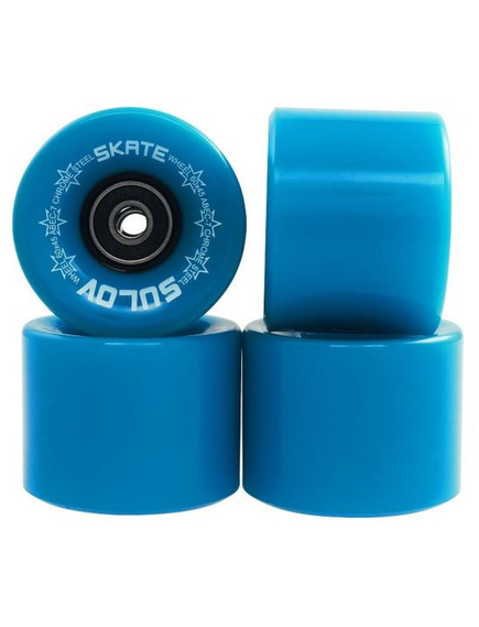 Set 4 Roti Skateboard - 60 x 45 Mm, Albastru