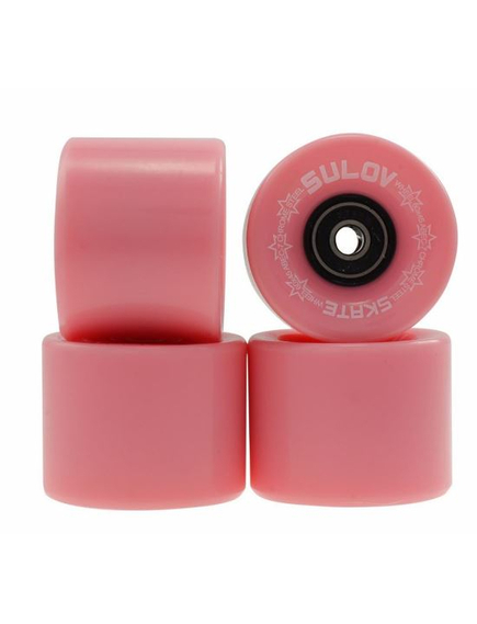 Roti Skateboard - 60 x 45 mm, Set 4 buc, Roz