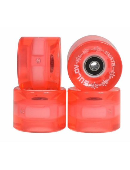 Roti Skateboard - 60x45 mm, Set 4 buc, Roz