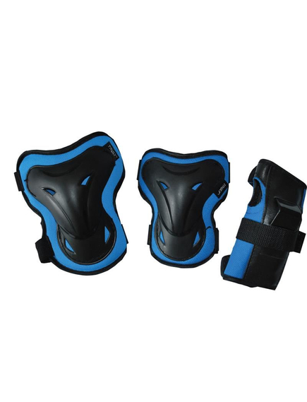Set Genunchiere Si Cotiere Shelter, L, Albastru, Culoare produs: Albastru/Negru, Marime produs: L