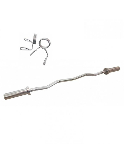 Bara Greutati Dhs Ez Curl - 120 Cm, Argintiu