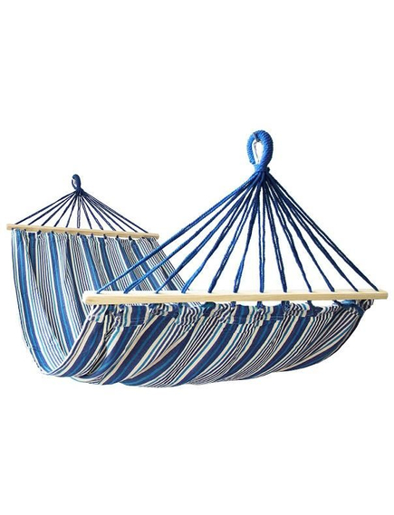 Hamac Calter albastru-alb 200x100cm, imaginea nr. 2
